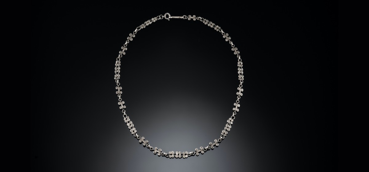 Art deco scottish silver necklace