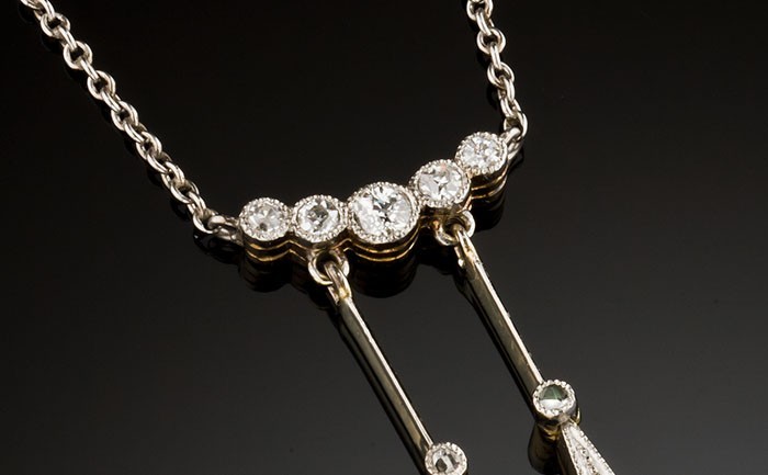 Early twentieth century diamond necklace