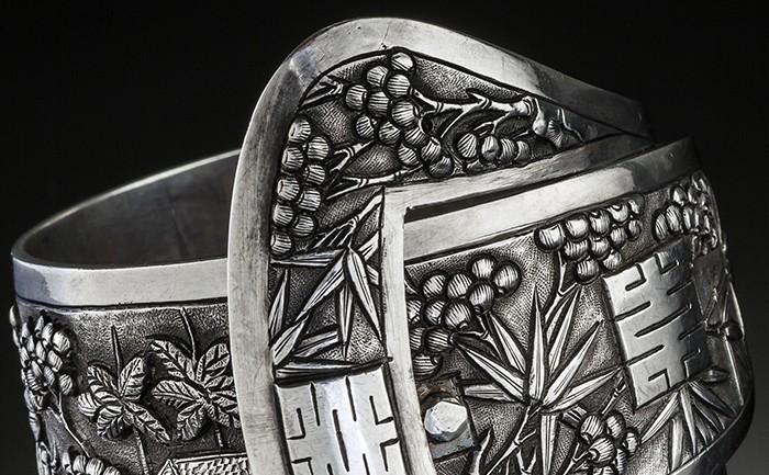 An early twentieth century  French Indochine silver cuff