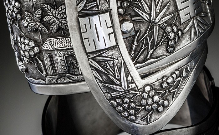 An early twentieth century  French Indochine silver cuff