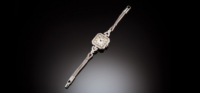 1920s diamond and platinum Tiffany & Co watch