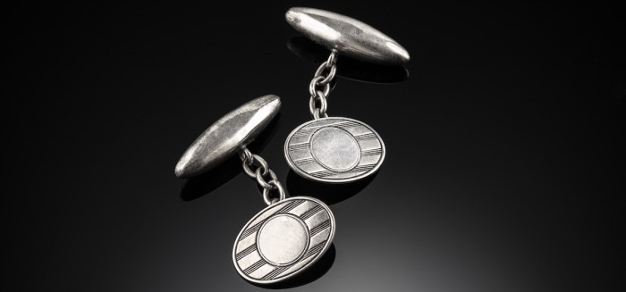Australian 1920s silver cufflinks